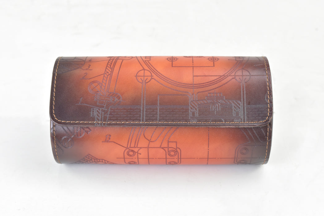 XCHOIX Genuine leather watch box 3W-TG-L