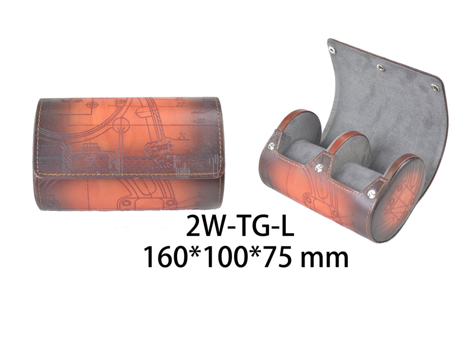 XCHOIX Genuine leather watch box 2W-TG-L