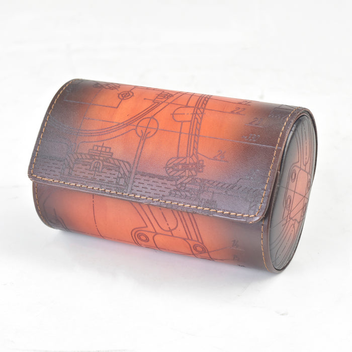 XCHOIX Genuine leather watch box 2W-TG-L